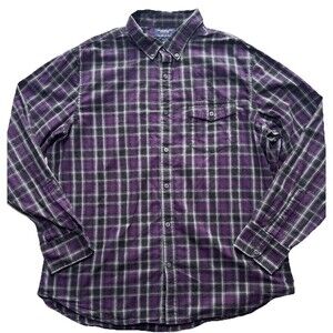 American Eagle Outfitters Slim Fit Plaid Button Down Shirt XXL Cotton Casual